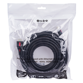 S-LINK SL-HDM4K10, 4K UHD, HDMI v2,0 Kablo. 10mt. 60Hz. Kablo