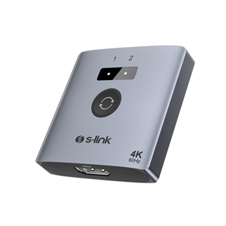 S-LINK SL-LU602, 2xHDMI, 4K, 60Hz, Monitör Çoklayıcı (1PC-2Monitör veya 2PC- 1Monitör) Çift Yönlü Switch