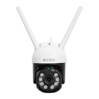 S-LINK SL-PTZ01, Akıllı Güvenlik Kamerası, WiFi, 3Mpix, 2,8mm Lens, 25m. Gece Görüşü, Hareket algılama, İki Yönlü Ses, Micro SD Kartlı, TUYA Yazılım