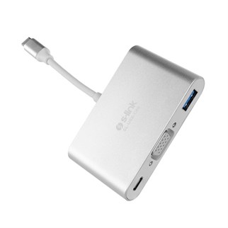 S-LINK SL-USB-C66 0.15metre TYPE-C-USB 3.0_VGA Çevirici Adaptör 4K