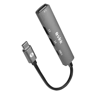 S-LINK SWV-USBC023, Type-C to 2xUSB 2.0, 1xUSB 3.0, 1xType-C Metal, USB HUB