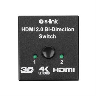 S-Link SL-LU613 . 2 Port HDMI Çift Yönlü Switch ve Splitter