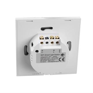 S-Link Swapp SL-EG31 Kablosuz ve Dokunmatik Aydınlatma Anahtarı 1Li Wifi TUYA Destekli