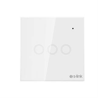 S-Link Swapp SL-EG33 Kablosuz ve Dokunmatik Aydınlatma Anahtarı 3Lü Wifi TUYA Destekli