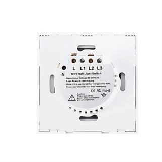 S-Link Swapp SL-EG33 Kablosuz ve Dokunmatik Aydınlatma Anahtarı 3Lü Wifi TUYA Destekli