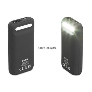 S-Link Swapp SWP-52 5200mAh Powerbank Dokunmatik Led Lamba Siyah Taşınabilir Pil Şarj Cihazı