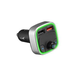 S-link SL-BT401 RGB Bluetooth V5.0 Led Ekran Tf Kart 64G(Max) Çift USB QC3.0+5V/2.4A Hızlı Şarjlı Fm Transmitter