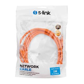S-link SL-CAT602TR 2m Turuncu CAT6 Patch Kablo
