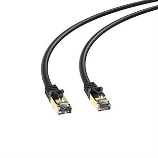 S-link SL-CAT7100M 100m Siyah S/FTP CCA CAT7 Gold Uçlu Ağ Bağlantı Kablosu