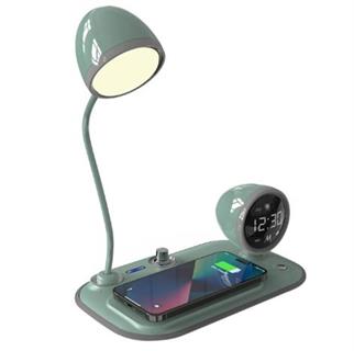 S-link SL-CW21 Yeşil Telefon Uyumlu Fast Şarj 15W Ayarlanabilir Led Işıklı  Masa Lambası