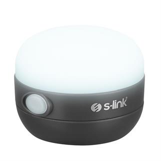 S-link SL-F256 Beyaz ve Kırmızı SMD Ledli Işık Kademeli Pilli Kamp Feneri