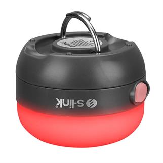 S-link SL-F256 Beyaz ve Kırmızı SMD Ledli Işık Kademeli Pilli Kamp Feneri