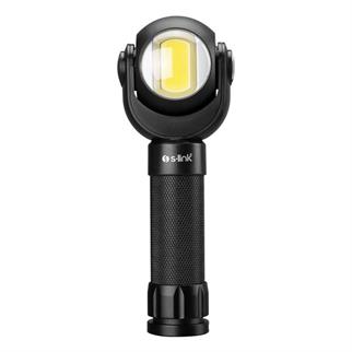 S-link SL-F860 3W Cob+3W Led 3x AAA Pil Dönebilen Çift Başlıklı Manyetik Tutuculu El Feneri
