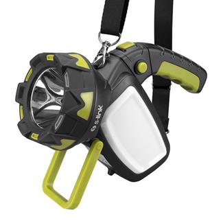 S-link SL-F894 5W LED+18 Beyaz+ 18 Kırmızı Ledli Işık Modlu Döner Kollu USBŞarjlı Elfeneri