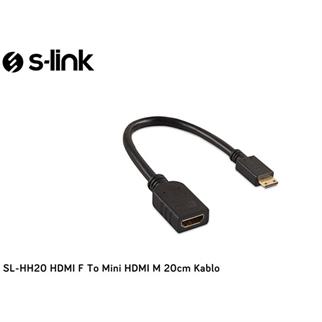 S-link SL-HH20 HDMI F To Mini HDMI M 20cm Kablo