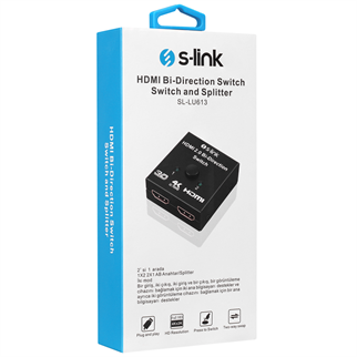 S-link SL-LU613, 2 Port HDMI, Çift Yönlü Switch ve Splitter