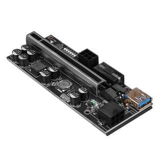 S-link SL-XE20 PCI-E1x to 16x Sata 6Pin Bitcoin Riser Versiyon 10S Plus Ekran Kartı Yükseltici