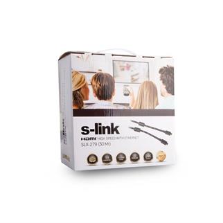 S-link SLX-279 HDMI TO HDMI 30m. Altın Uçlu 24K 1.4 Ver. 3D Kablo