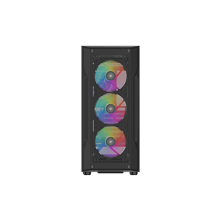 SAMA S40BK Black, H700BK 700W, 80 PLUS, Tempered Glass Panel, Mesh Ön Panel, Type-C, 4x120mm ARGB Fan, ATX, GAMING KASA