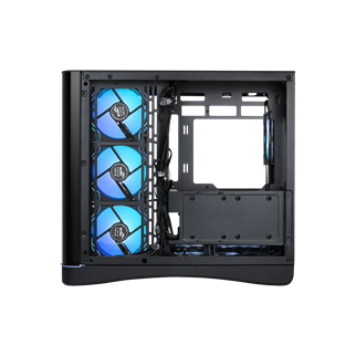 SAMA V62BK Black, B850BK 850W, 80+ Bronze, PCIE 5.1, ATX3.1, Tempered Glass Panel, Panoramic Tasarım, Type-C, 7x120mm ARGB INFINITY Fan, ATX, GAMING KASA
