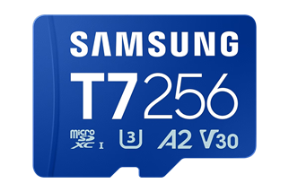 SAMSUNG 256GB PRO Plus T7 MB-MB256T/WW MicroSDXC Hafıza Kartı (Adaptörlü)