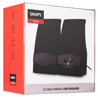 SNOPY SN-84, 4W, 1+1, Masa Üstü, USB, SPEAKER (Siyah)