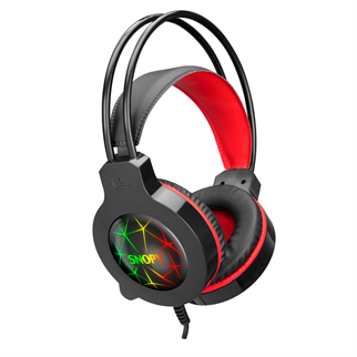 SNOPY SN-GX7, CRAZY, Kablolu, 3.5mm Jac, USB, Rainbow Aydınlatma, Gaming, Mikrofonlu, Kulaklık (Siyah)