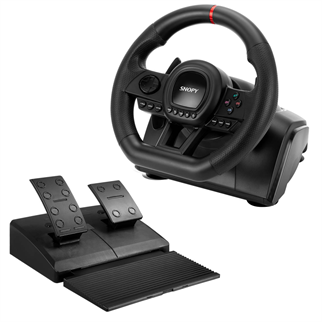 SNOPY V30 ONLY PC, Direksiyon, Pedal, Titreşimli, Gaming Oyuncu Direksiyonu