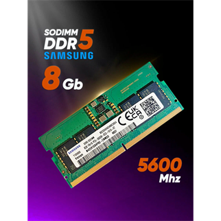Samsung SAMSO5600/8, 8GB, DDR5, 5600MHz,  CL46, 1.1V Notebook Ram (M425R1GB4PB0-CWM0D)