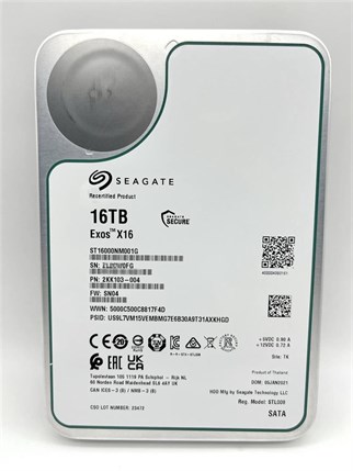 Seagate 16TB ST16000NM001G Exos X16 3.5 256M Enterprise SATA Harddisk (Boğaziçi Garantili)
