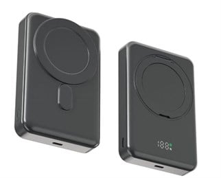 Snapron SNP-3025 PD 22.5W Hızlı Şarj Lcd Ekran Magsafe 10000 mAh Powerbank