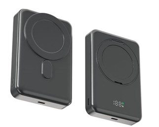 Snapron SNP-3025 PD 22.5W Hızlı Şarj Lcd Ekran Magsafe 10000 mAh Powerbank