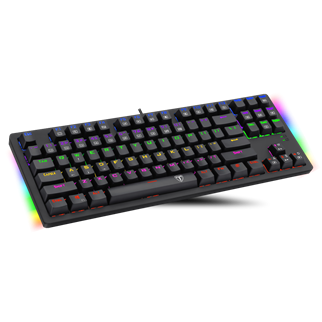 T-DAGGER BALI, T-TGK311-BL, USB Kablolu, Türkçe Q,  Rainbow Backlight, Blue Mekanik Switch, 87 Tuşlu, Gaming Klavye