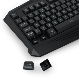 T-DAGGER TANKER, T-TGK106, USB Kablolu, Türkçe Q, Rainbow Backlight, Membran Tuşlar, 104 Tuşlu, Gaming Klavye