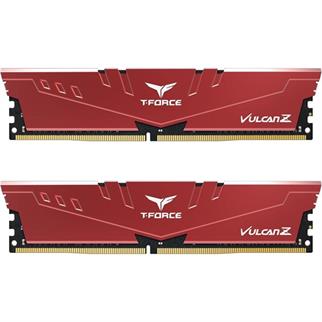 TEAM 32GB (2X 16GB) DDR4 3200MHZ CL16 DUAL KIT PC RAM T-FORCE VULCAN Z RED TLZRD432G3200HC16FDC01
