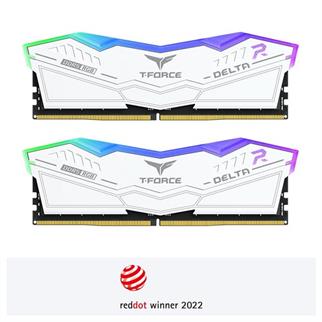 TEAM 32GB (2X 16GB) DDR5 6400MHZ CL40 RGB DUAL KIT PC RAM T-FORCE DELTA WHITE FF4D532G6400HC40BDC01 BEYAZ