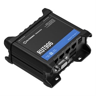 TELTONİKA RUT906 150MBPS 4 PORT 3XLAN/1XWAN RS232, RS485 2 ANTEN 802.11b/g/n (Wi-Fi 4) 4G LTE INDOOR 2 X SIM YUVASI ENDÜ