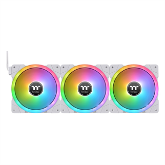 THERMALTAKE 120MM SWAFAN EX12 ARGB Kasa Fanı+Kontrolcü 3lü set beyaz