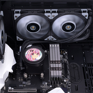 THERMALTAKE 240MM LCD TOUGHLIQUID ULTRA 240 CL-W322-PL12GM-B RGB AM4-1700p Sıvı Soğutmalı İşlemci Fanı