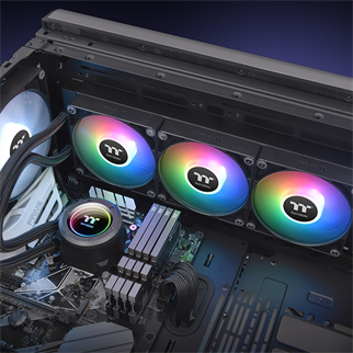 THERMALTAKE 420MM TH420 CL-W376-PL14SW-A ARGB AM5-1851p Sıvı Soğutmalı İşlemci Fanı