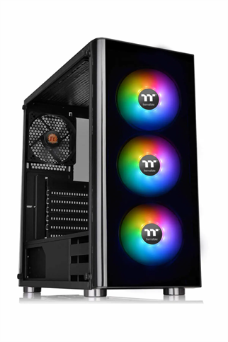 THERMALTAKE 600W 80+ ARGB V200 TG CA-3K8-60M1WE-00 3-ARGB Fanlı Gaming Mid-Tower PC Kasası