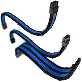 THERMALTAKE AC-035-CN1NAN-A1 TtMod Mavi/Siyah Power Supply Sleeved Kablo Seti (16 AWG)