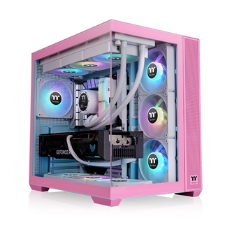THERMALTAKE VIEW 380 CA-1Z2-00MAWN-00 4-ARGB Fanlı Gaming Mid-Tower PC Kasası Pembe