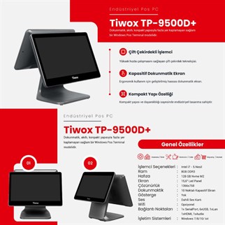 TIWOX TP-9500D PLUS I7 5.GEN 8GB/128GB SSD 15.6