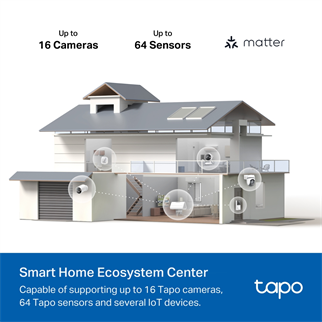 TP-LINK 16kanal Yapay Zeka Home Base Kablosuz TAPO H500
