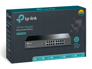 TP-LINK 16port Gigabit Yönetilebilir Switch TL-SG1016DE