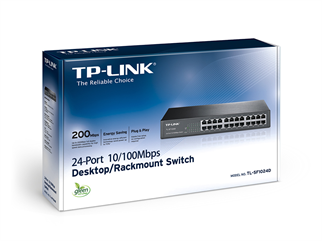 TP-LINK 24port 10/100 Yönetilemez Switch TL-SF1024D