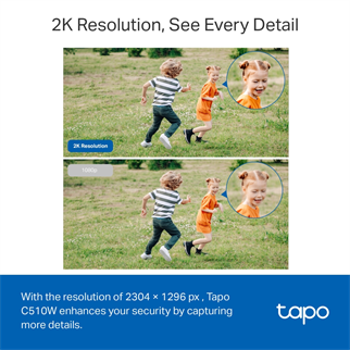 TP-LINK 3MP 4mm  Wıfı Kablosuz Pan-Tilt IP Kamera MC510