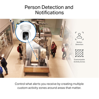 TP-LINK 3MP 4mm Wıfı Kablosuz Pan-Tilt IP Kamera TAPO-C212
