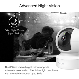 TP-LINK 3MP 4mm Wıfı Kablosuz Pan-Tilt IP Kamera TAPO-C212